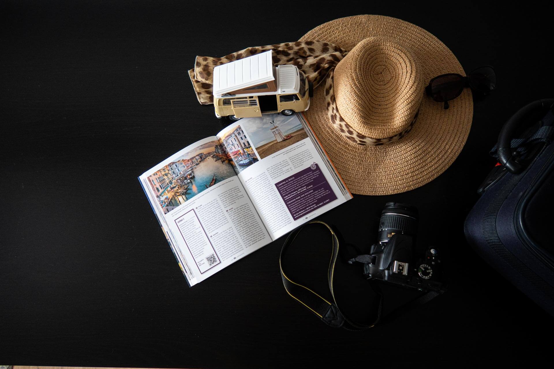 Stilleben Wohnmobil-Urlaub